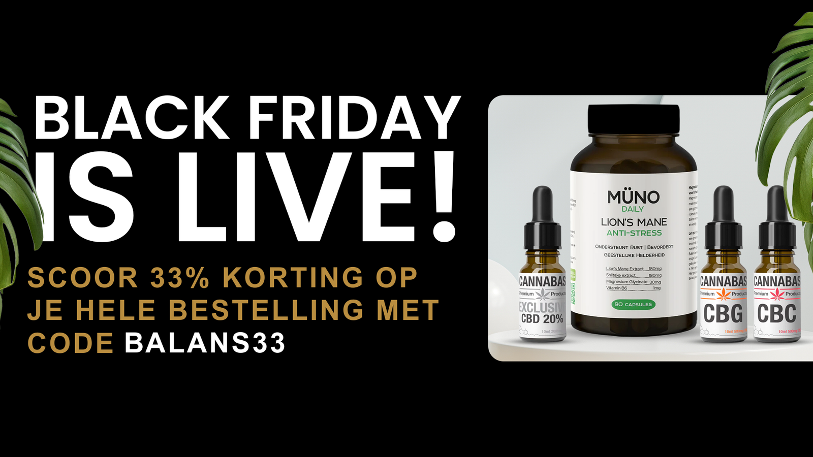 Black Friday bij Cannabisolie.com: het grootste voordeel van het jaar