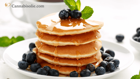 Vegan CBD blueberry pannenkoeken Recept